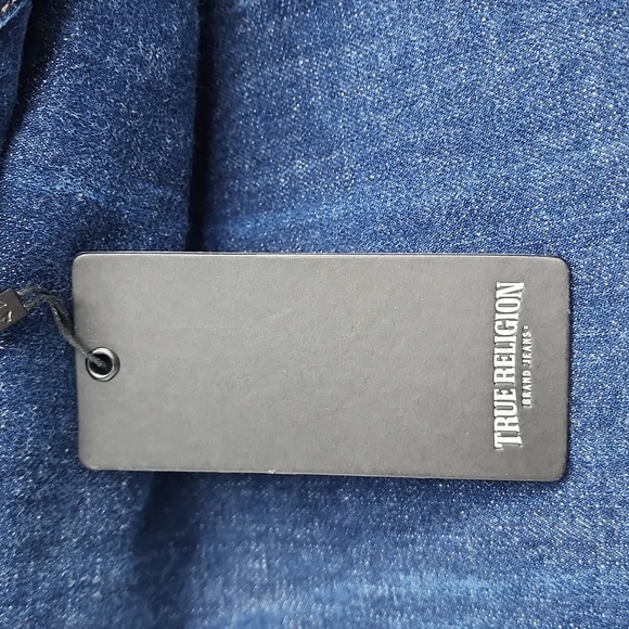 TRUE RELIGION BLUE JEANS, "RICKY RLEAXED STRAIGHT", SIZE W 31, IN-SEAM 34 - Picture 15 of 16